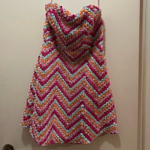 Selfie Leslie Multicolor Chevron Mini Dress